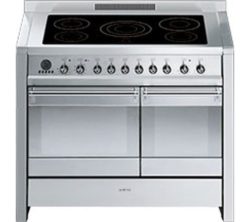 SMEG Opera 100 cm Electric Induction Range Cooker - Stainless Steel